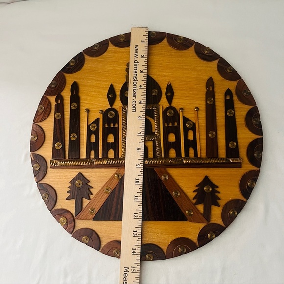 Hand Crafted Artistic Wall Decor Bundle of 3 Brown and Gold Beautiful Designs - Picture 12 of 12